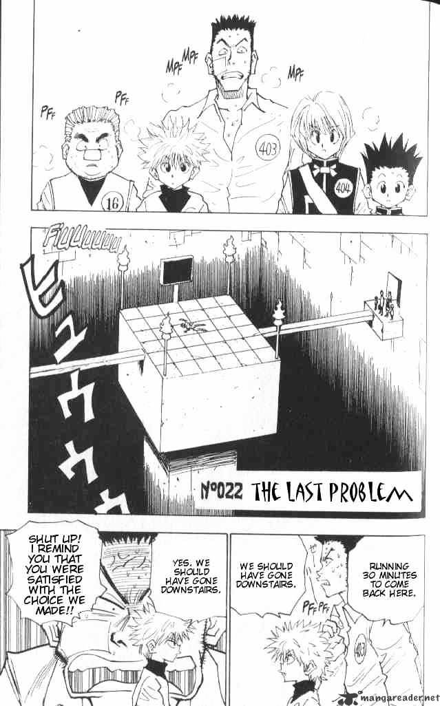 Hunter X Hunter - Chapter 22 : The Last Problem