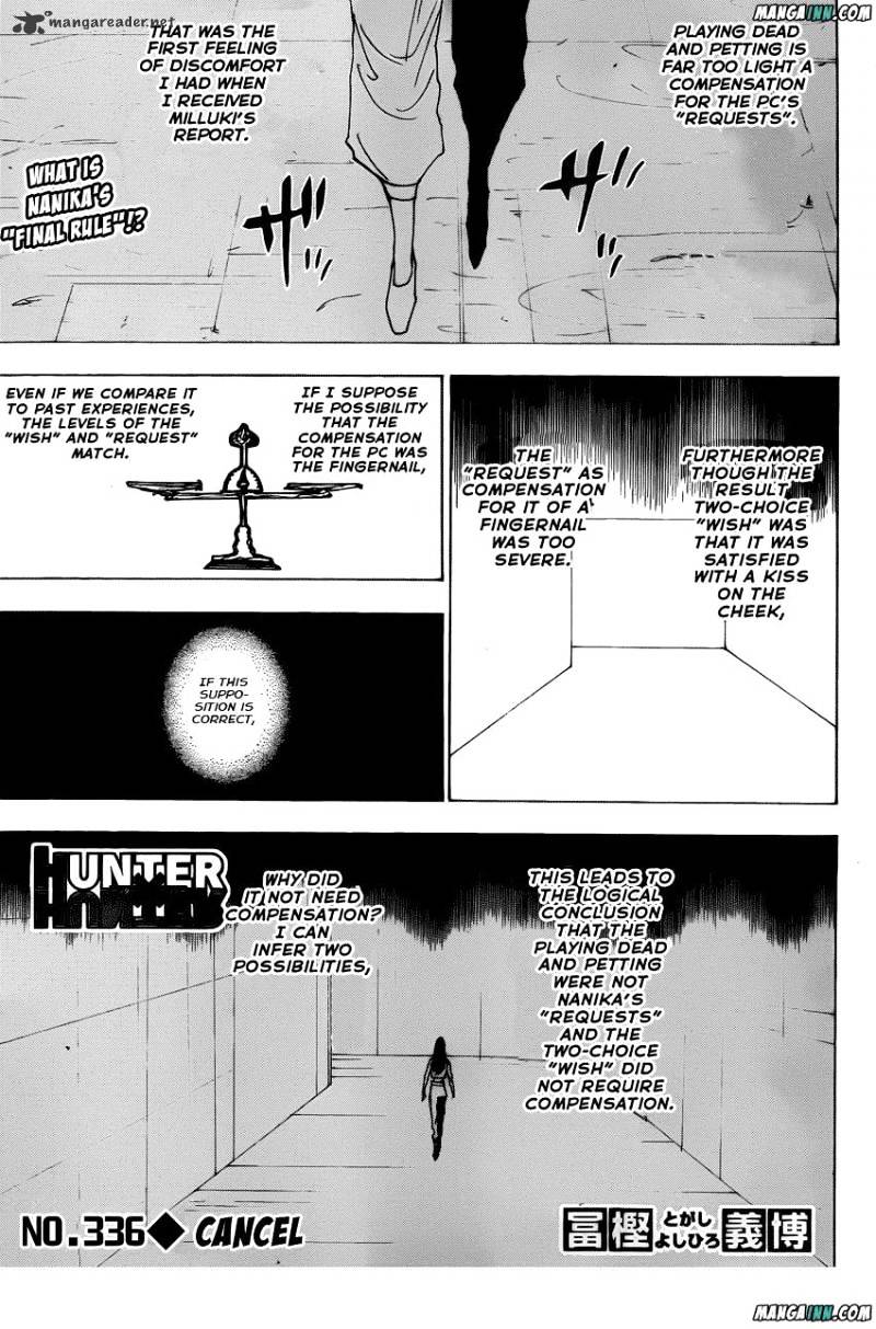 Hunter X Hunter - Chapter 336 : Cancel