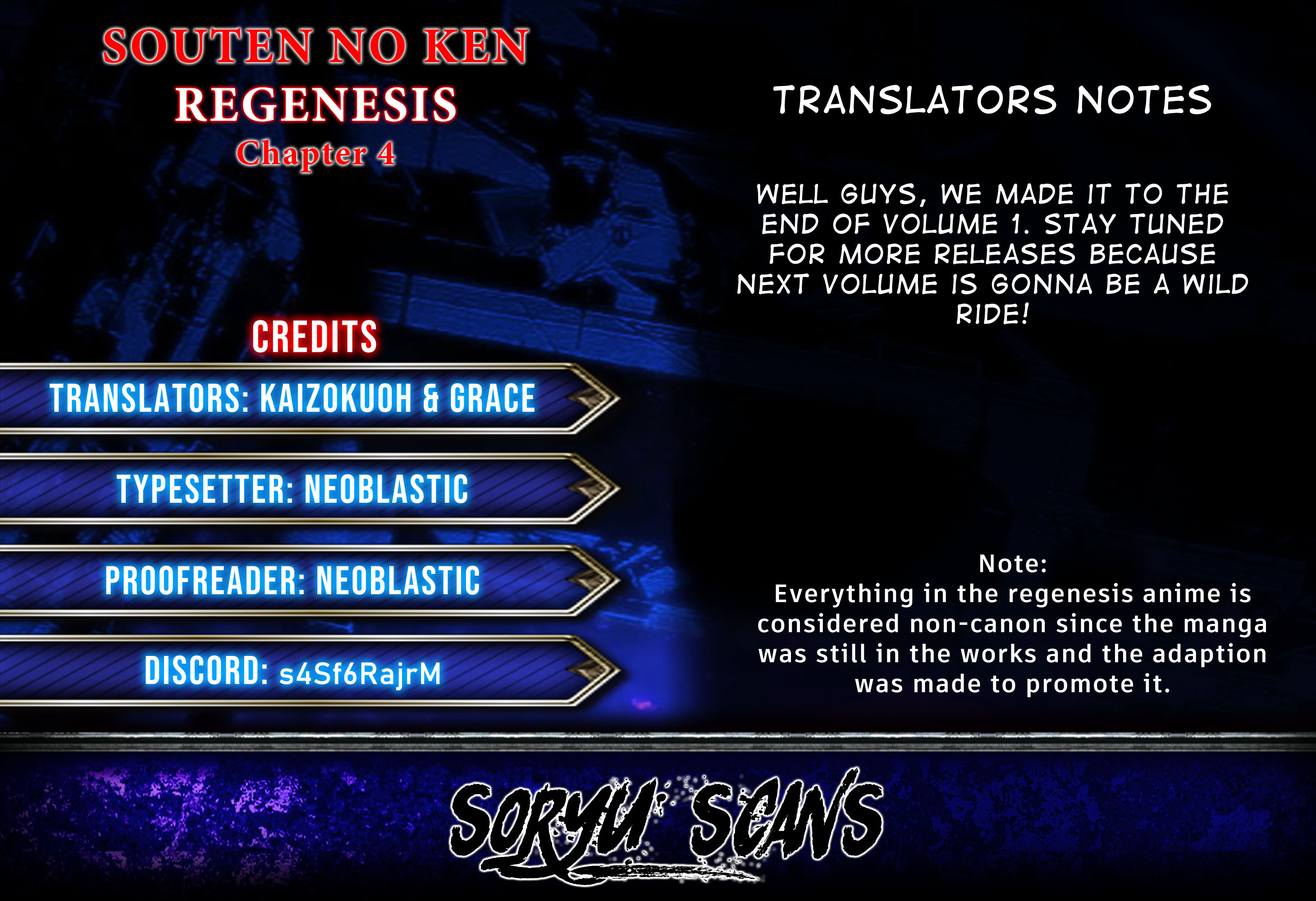 Souten No Ken Regenesis - Vol.1 Chapter 4: Power To Protect