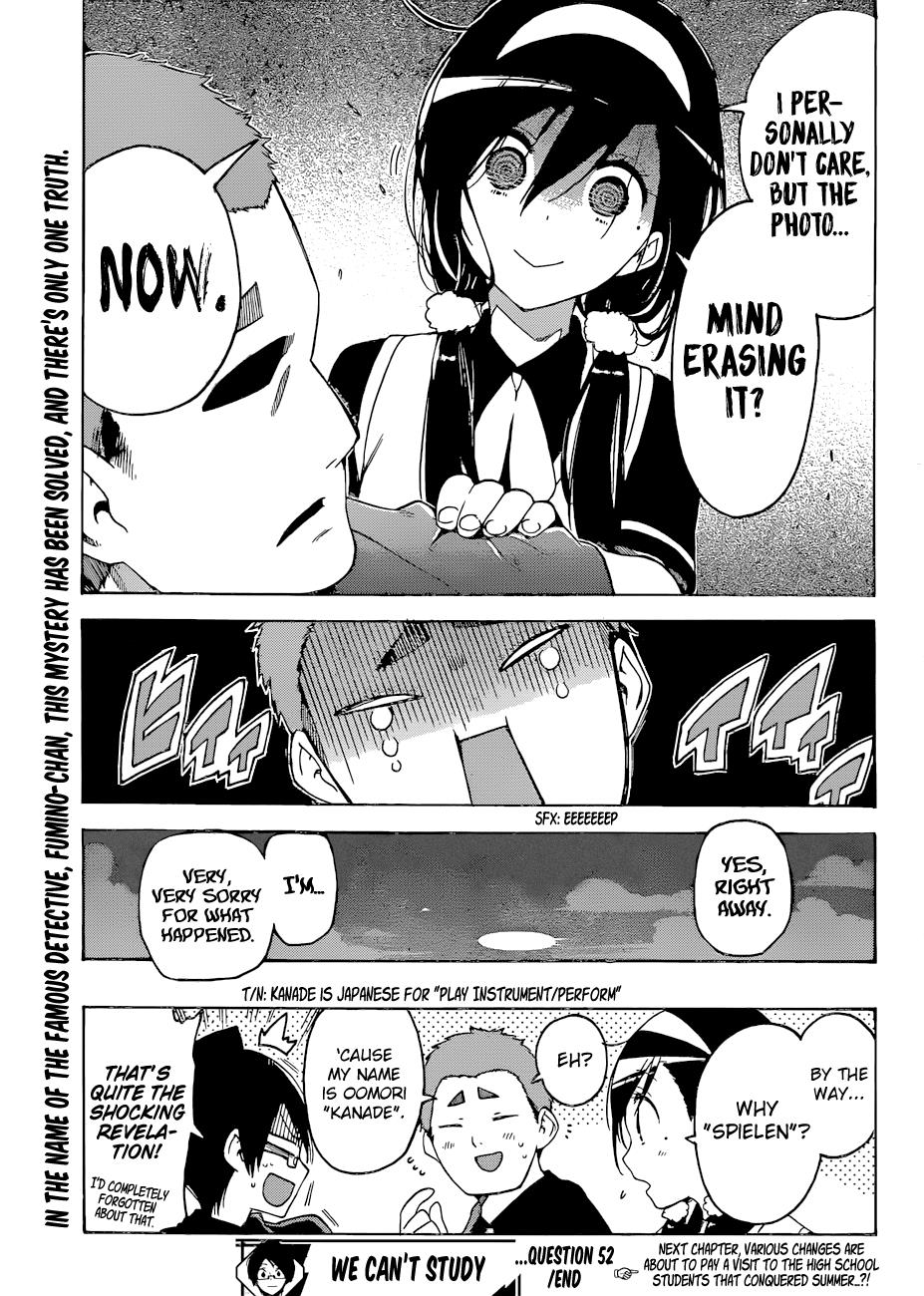 Bokutachi Wa Benkyou Ga Dekinai - Chapter 52