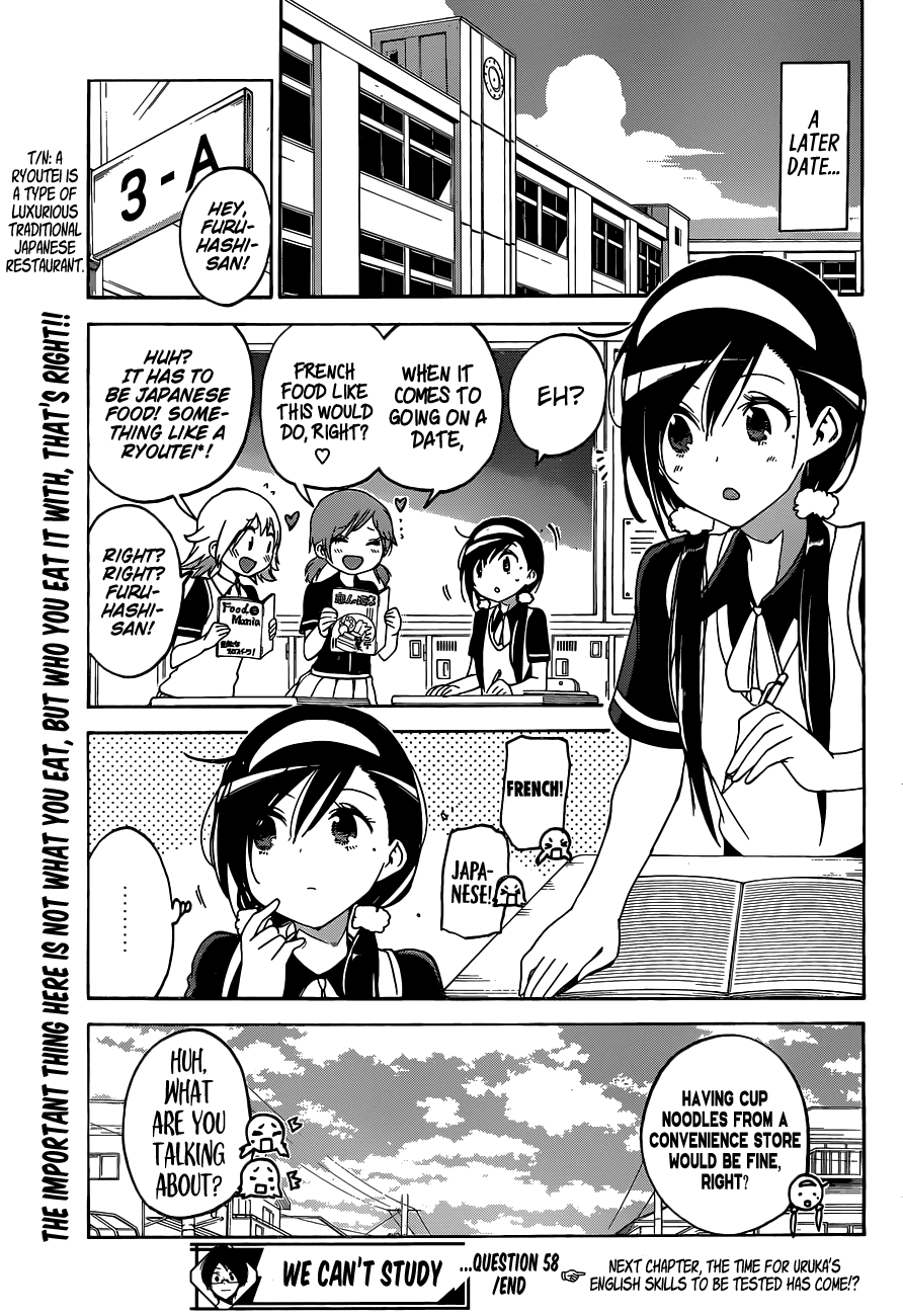 Bokutachi Wa Benkyou Ga Dekinai - Chapter 58: Question 58