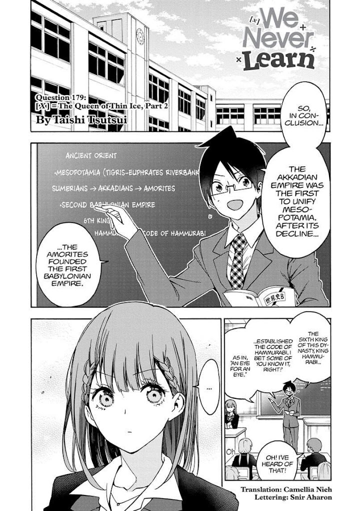 Bokutachi Wa Benkyou Ga Dekinai - Chapter 179