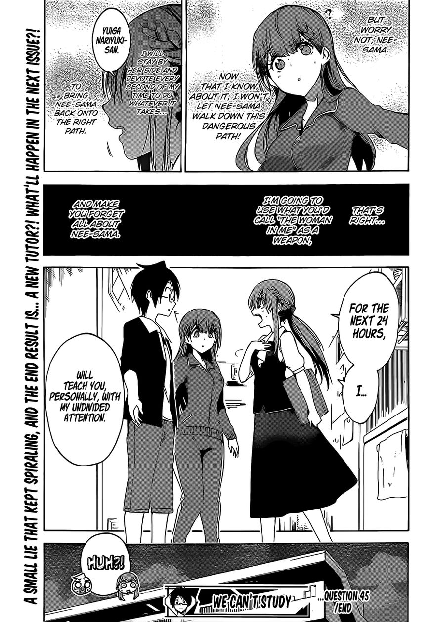 Bokutachi Wa Benkyou Ga Dekinai - Chapter 45 : To The Predecessor, Her [X] Is A Bolt Out Of The Blue