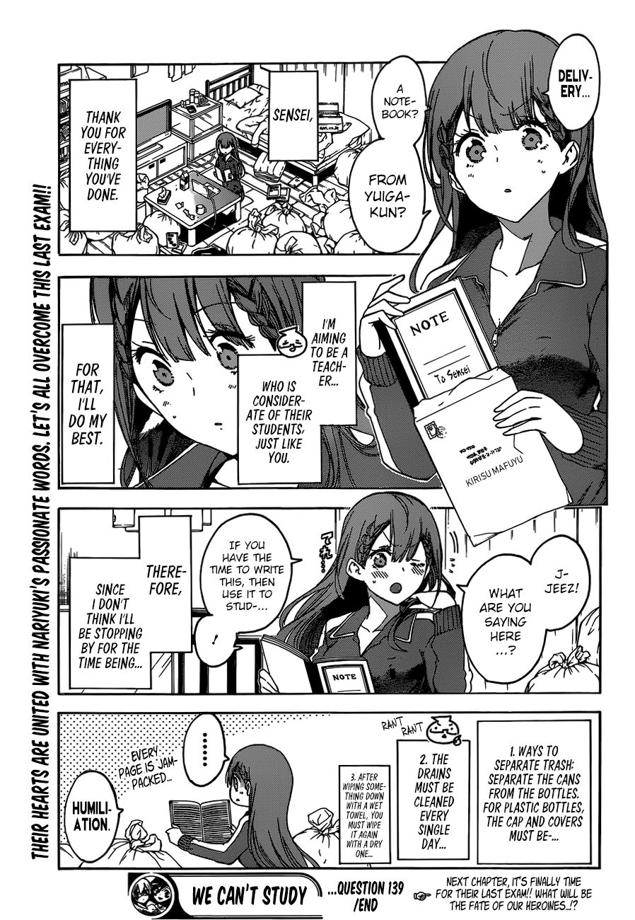 Bokutachi Wa Benkyou Ga Dekinai - Chapter 139: Each Of Them Are By Themselves, Learning The Final [X]