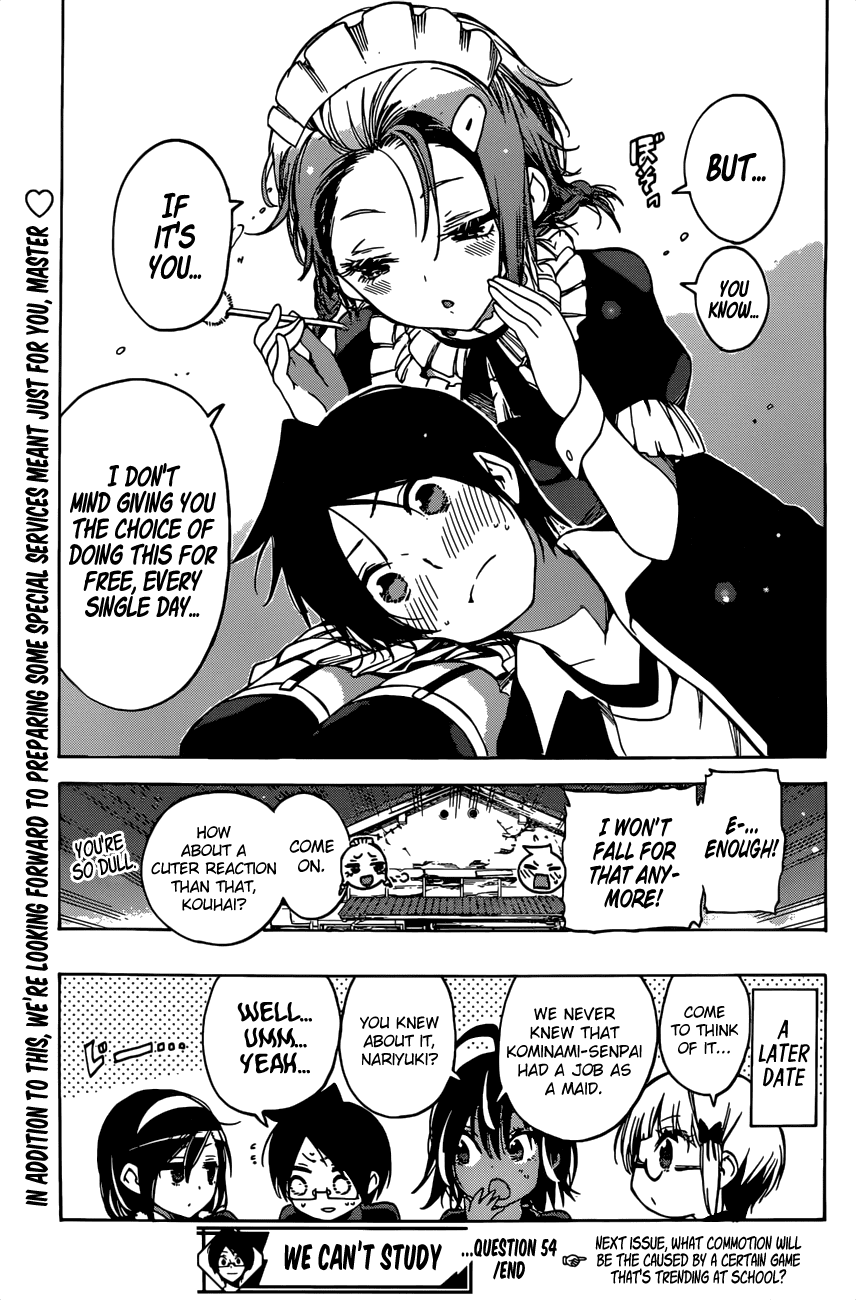 Bokutachi Wa Benkyou Ga Dekinai - Chapter 54