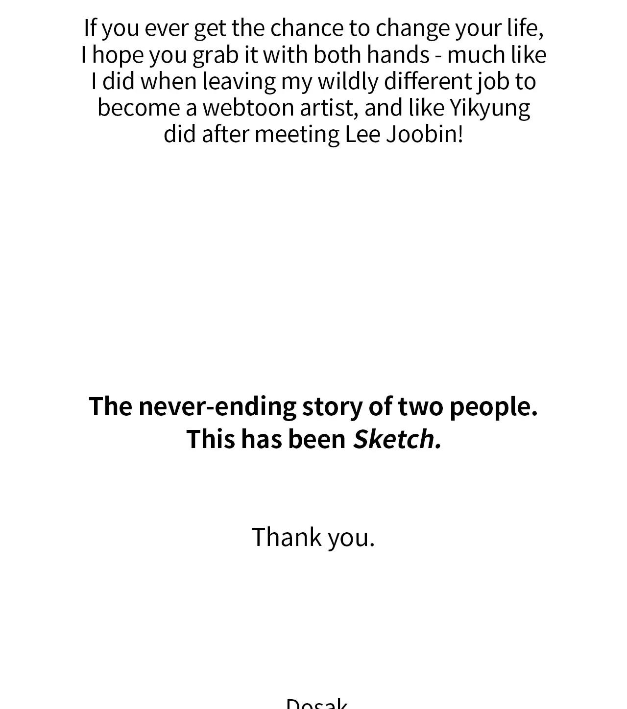 Sketch - Extra. : Creator's Note