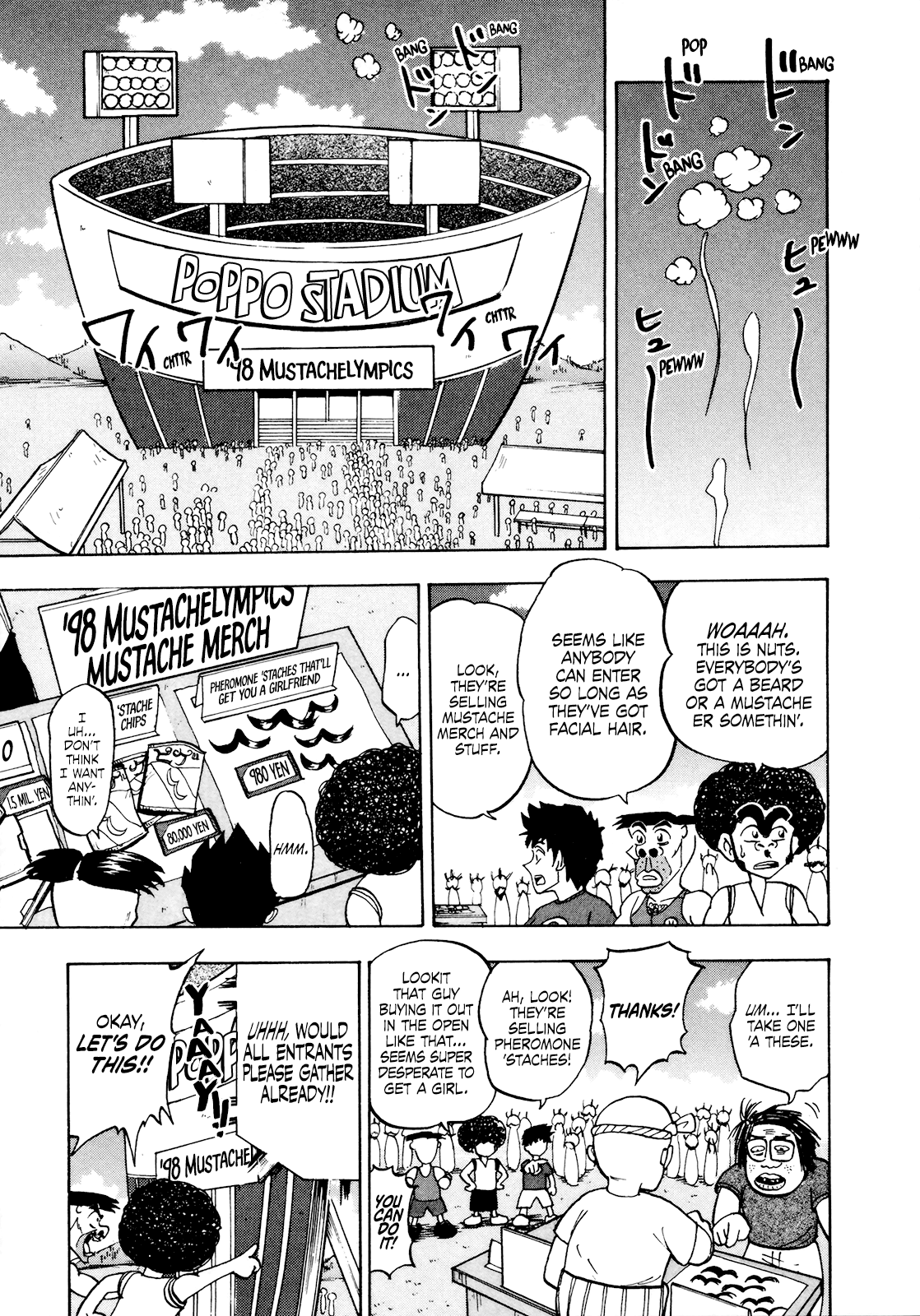 Seikimatsu Leader Den Takeshi! - Vol.3 Chapter 48: The Curtain Opens On The Mustachelympics!!