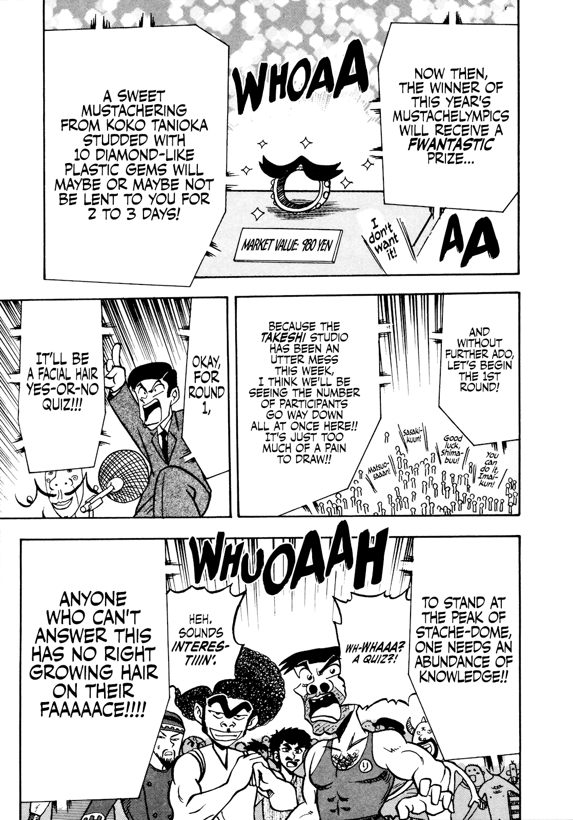 Seikimatsu Leader Den Takeshi! - Vol.3 Chapter 48: The Curtain Opens On The Mustachelympics!!