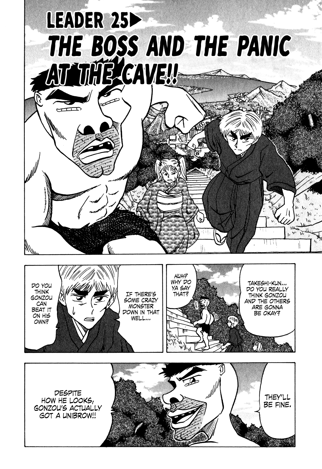 Seikimatsu Leader Den Takeshi! - Vol.2 Chapter 25: The Boss And The Panic At The Cave!!