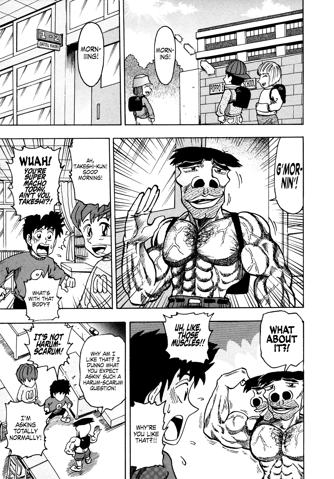 Seikimatsu Leader Den Takeshi! - Vol.12 Chapter 216: The Macho Patrol!