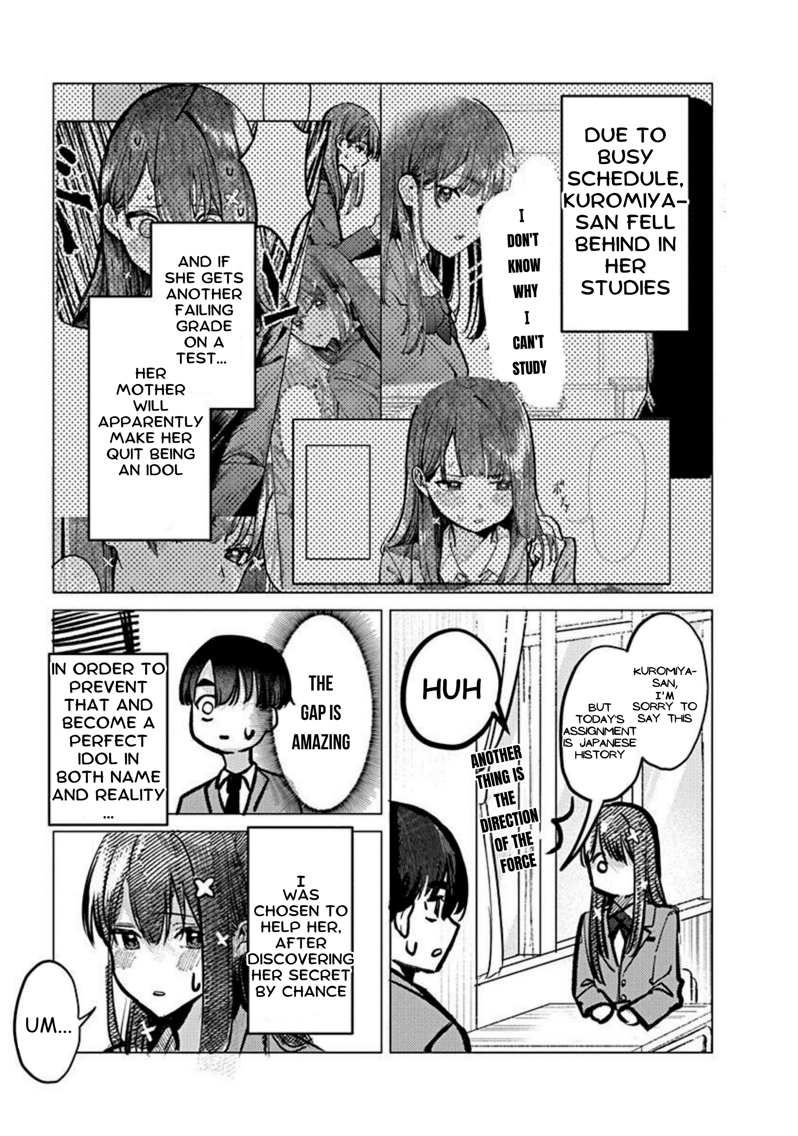 Houkago No Idol Ni Wa Himitsu Ga Aru - Vol.1 Chapter 2: Kuromiya-San's Weakness