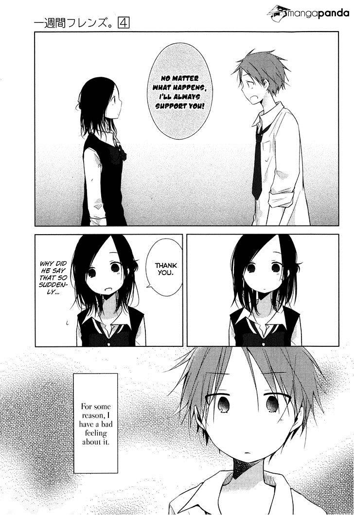 Isshuukan Friends - Chapter 18 : A Burden's Rhapsody