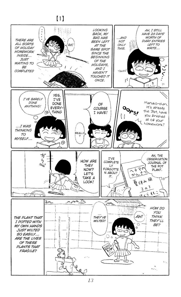 Chibi Maruko-Chan - Vol.1 Chapter 2 : Maruko Chan, Who S Left With Holiday Homework