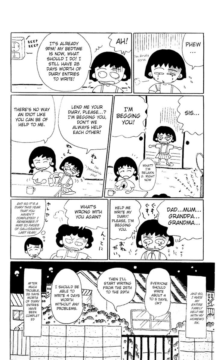 Chibi Maruko-Chan - Vol.1 Chapter 2 : Maruko Chan, Who S Left With Holiday Homework