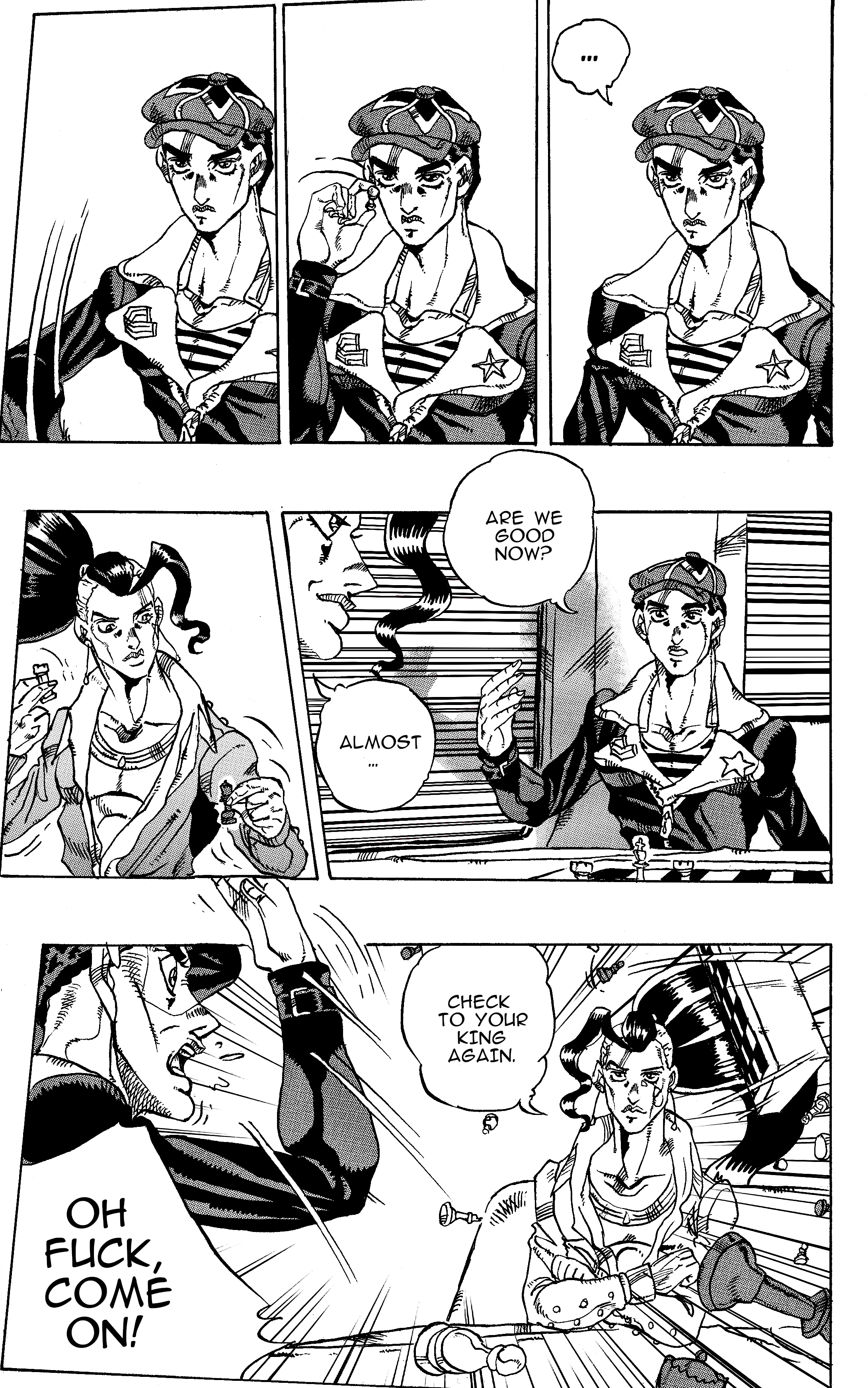 Jojo's Bizarre Adventure: Moscow Calling (Doujinshi) - Vol.1 Chapter 6: This Train Is On Fire Part 1