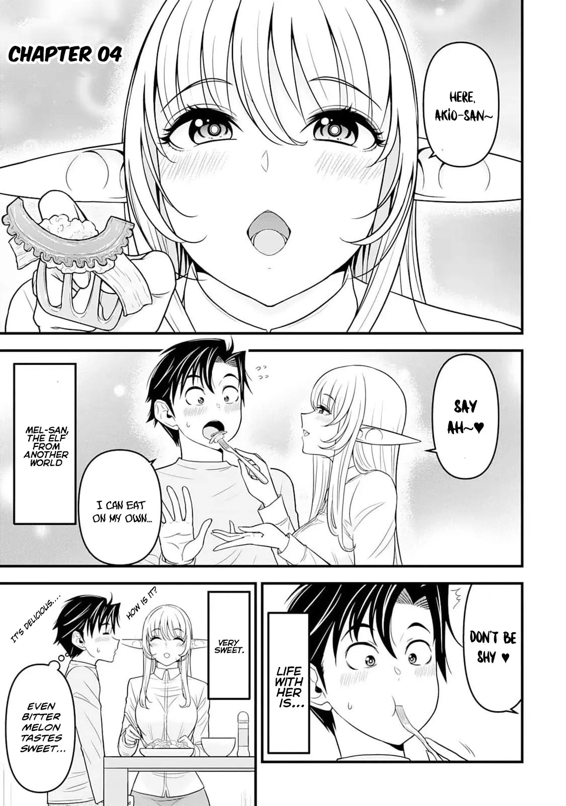 Isekai Kara Elf-San Ga Ochite Kita No Desu Ga!? - Chapter 4