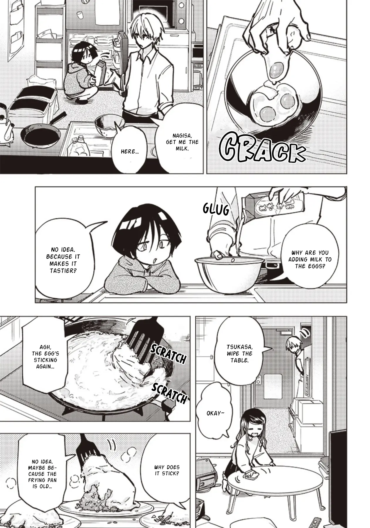 Yankee-Kun To Kagaku Gohan - Vol.1 Chapter 1: 1St Frame - Omurice Made In Hot Water