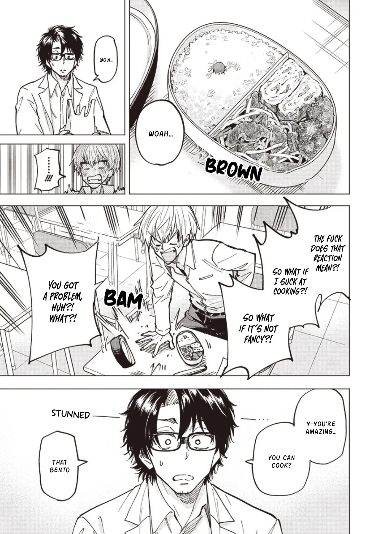 Yankee-Kun To Kagaku Gohan - Vol.1 Chapter 1: 1St Frame - Omurice Made In Hot Water