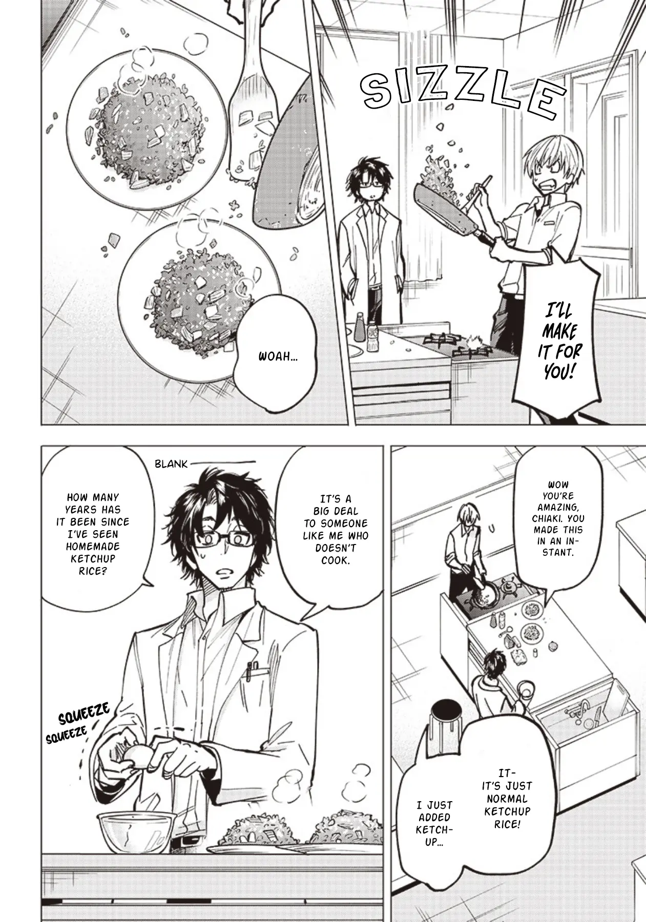 Yankee-Kun To Kagaku Gohan - Vol.1 Chapter 1: 1St Frame - Omurice Made In Hot Water