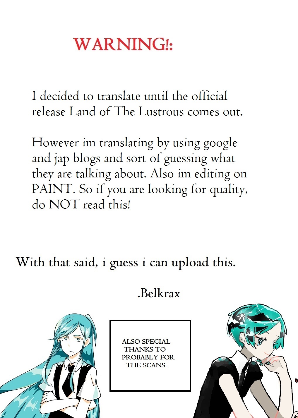 Houseki No Kuni - Vol.7 Chapter 51 : Legend