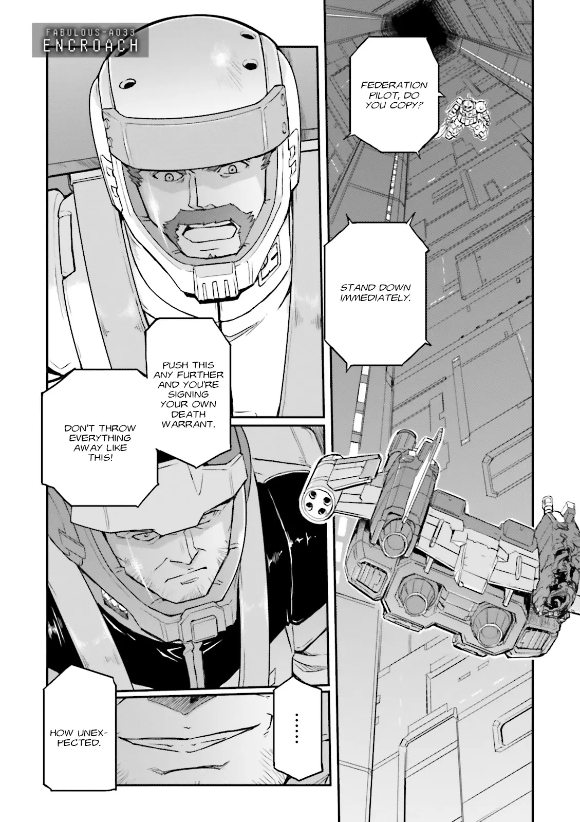 Mobile Suit Gundam Msv-R Legend Of The Universal Century Heroes: The Fabulous Shin Matsunaga - Vol.6 Chapter 33: Encroach