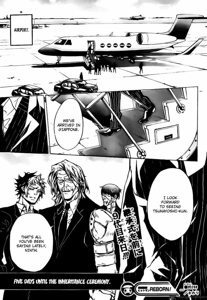 Kateikyoushi Hitman Reborn! - Chapter 288 : Bodyguard