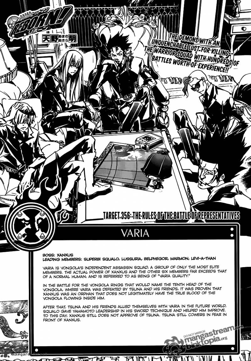 Kateikyoushi Hitman Reborn! - Chapter 356 : The Rules Of The Battle Of Representatives