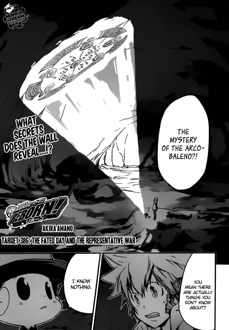 Kateikyoushi Hitman Reborn! - Chapter 386 : The Fated Day And The Representative War