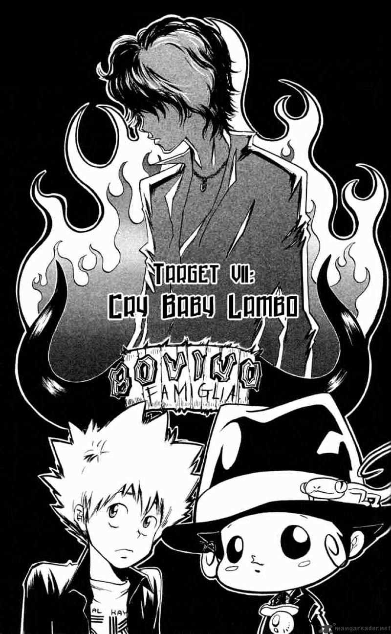 Kateikyoushi Hitman Reborn! - Chapter 7 : Crybaby Lambo