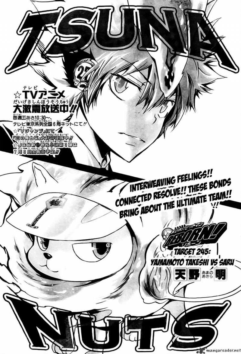 Kateikyoushi Hitman Reborn! - Chapter 245 : Yamamoto Takeshi Vs Saru