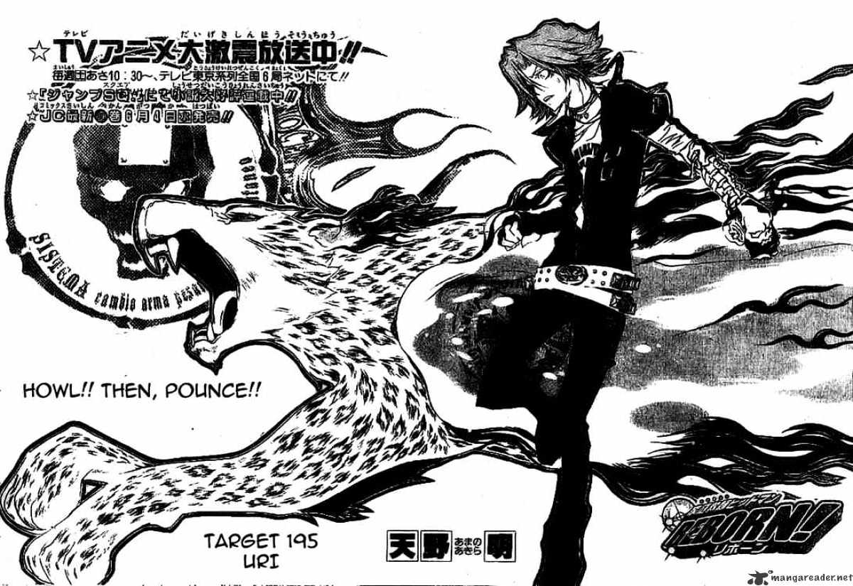 Kateikyoushi Hitman Reborn! - Chapter 195 : Uri