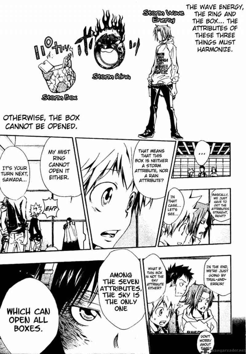 Kateikyoushi Hitman Reborn! - Chapter 148 : Wave Enegry, Ring, Box