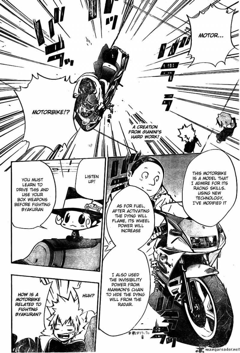 Kateikyoushi Hitman Reborn! - Chapter 233 : Motorbike