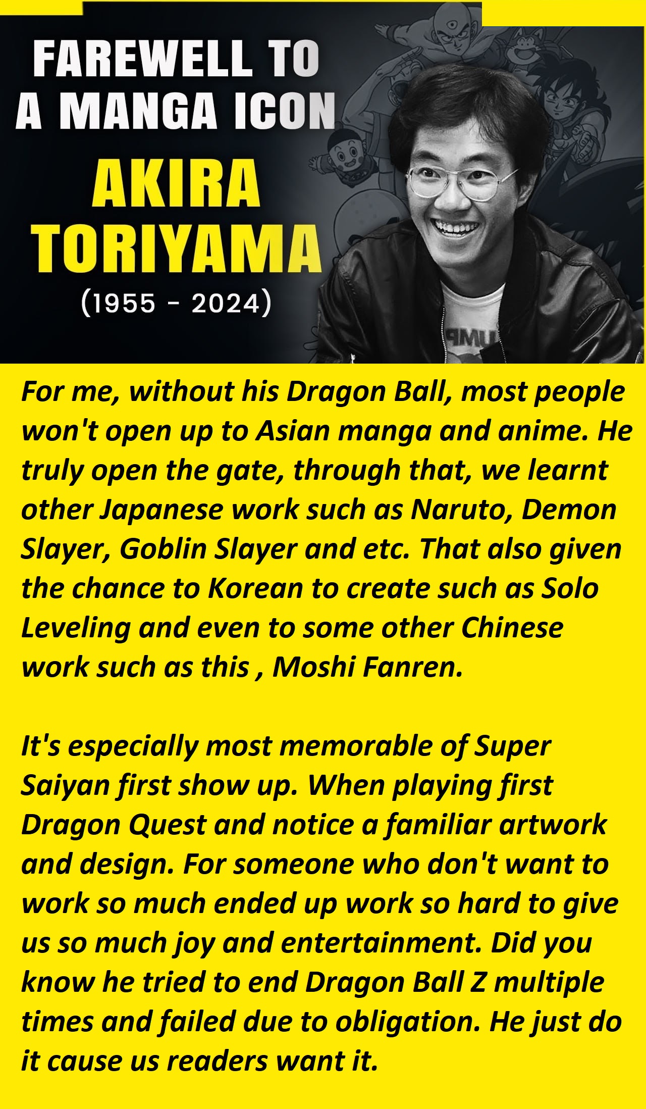 Moshi Fanren - Chapter 570.1: Bye Bye Akira Toriyama (16P)