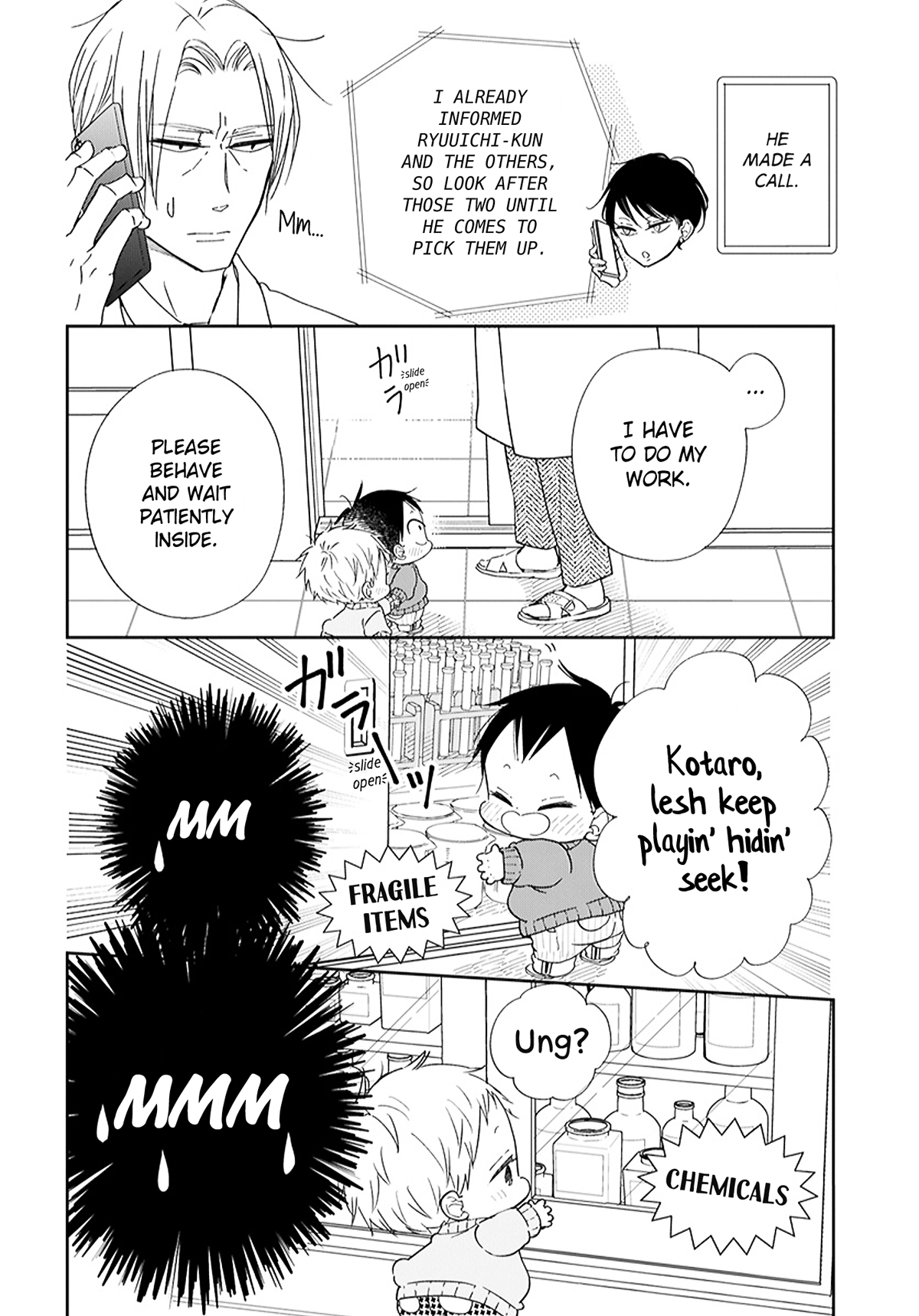 Gakuen Babysitters - Chapter 123.5: Together With Mr. Hebihara