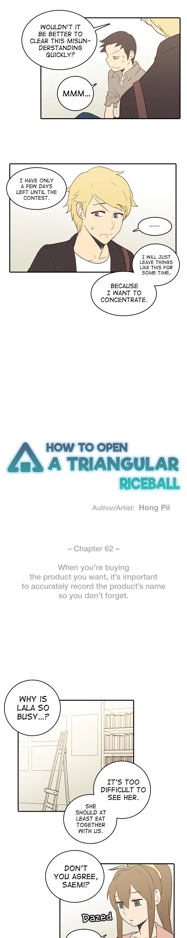 How To Open A Triangular Riceball - Chapter 62