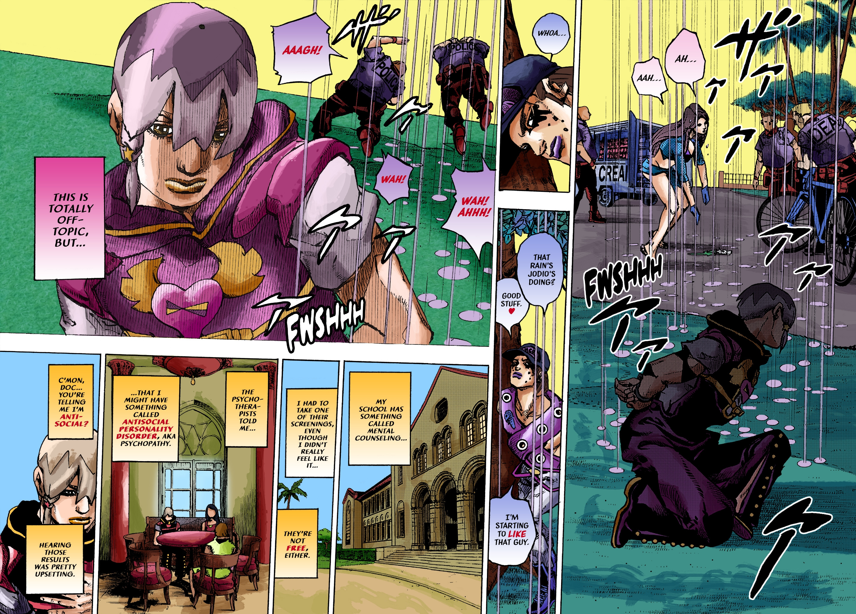 Jojo's Bizarre Adventure Part 9 - The Jojolands (Fan-Colored) - Chapter 2: The Japanese Person On Hawai’i Island