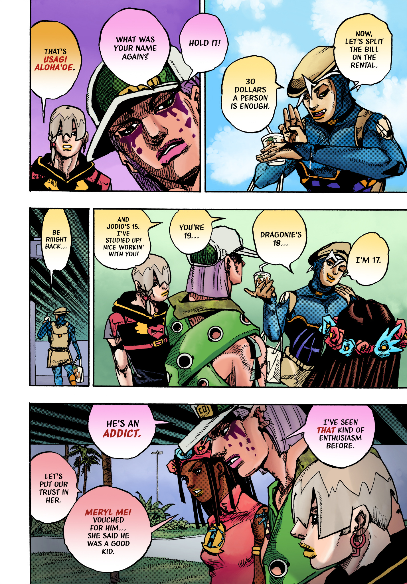 Jojo's Bizarre Adventure Part 9 - The Jojolands (Fan-Colored) - Chapter 2: The Japanese Person On Hawai’i Island