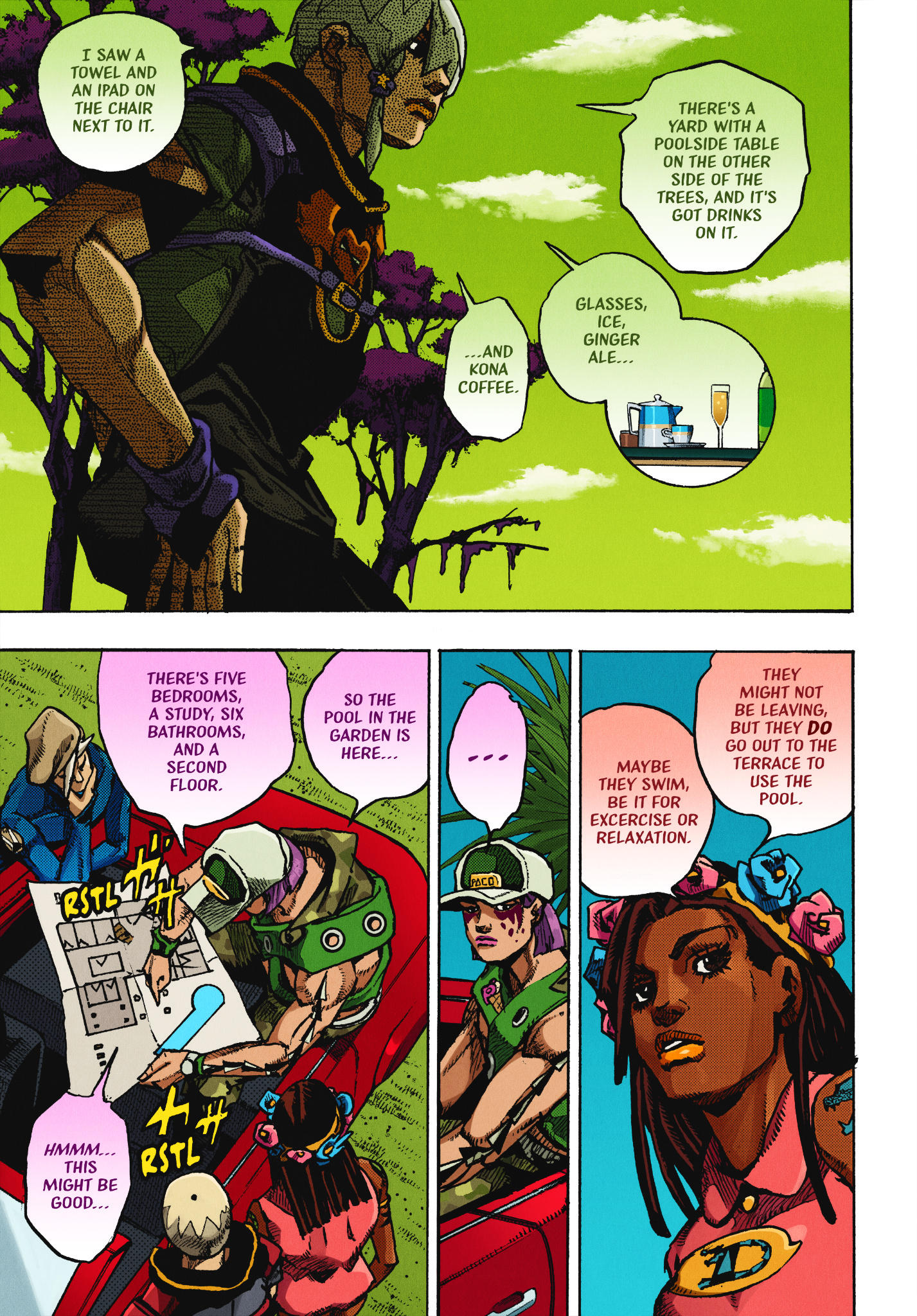 Jojo's Bizarre Adventure Part 9 - The Jojolands (Fan-Colored) - Chapter 2: The Japanese Person On Hawai’i Island