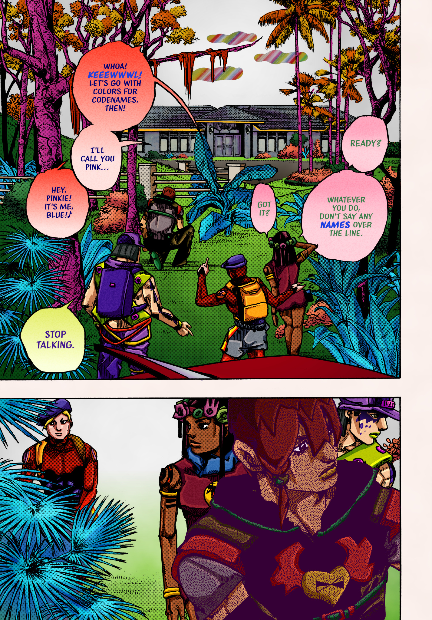 Jojo's Bizarre Adventure Part 9 - The Jojolands (Fan-Colored) - Chapter 2: The Japanese Person On Hawai’i Island