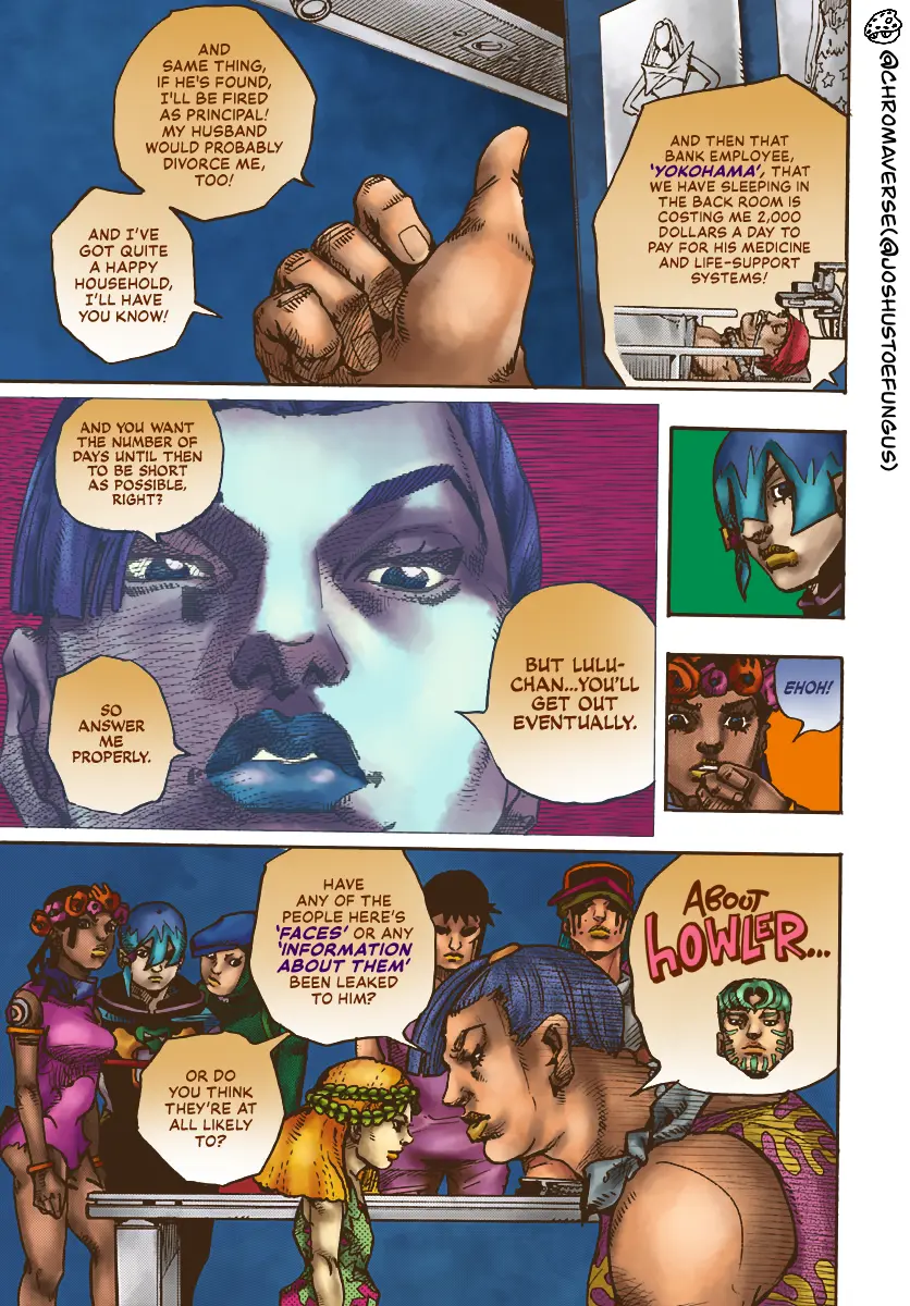 Jojo's Bizarre Adventure Part 9 - The Jojolands (Fan-Colored) - Chapter 21: Howler Company Impropriety Suspicions