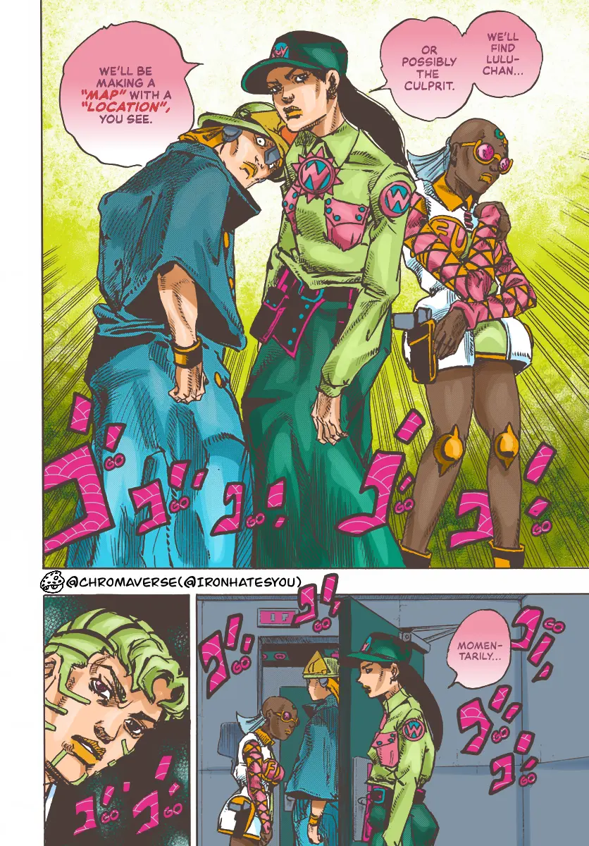 Jojo's Bizarre Adventure Part 9 - The Jojolands (Fan-Colored) - Chapter 21: Howler Company Impropriety Suspicions