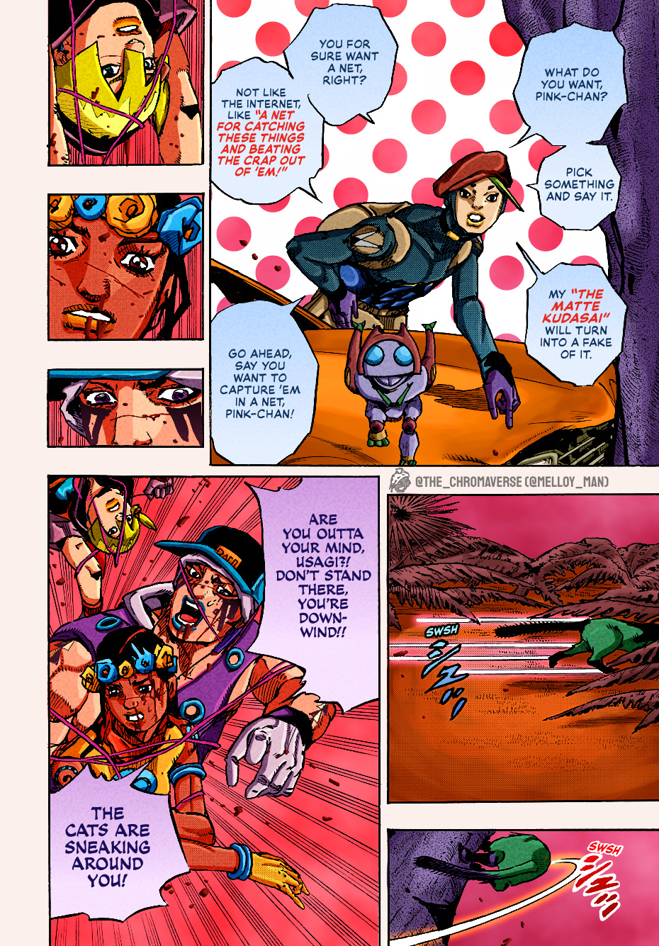 Jojo's Bizarre Adventure Part 9 - The Jojolands (Fan-Colored) - Chapter 7: Jungle Warfare, Part 2