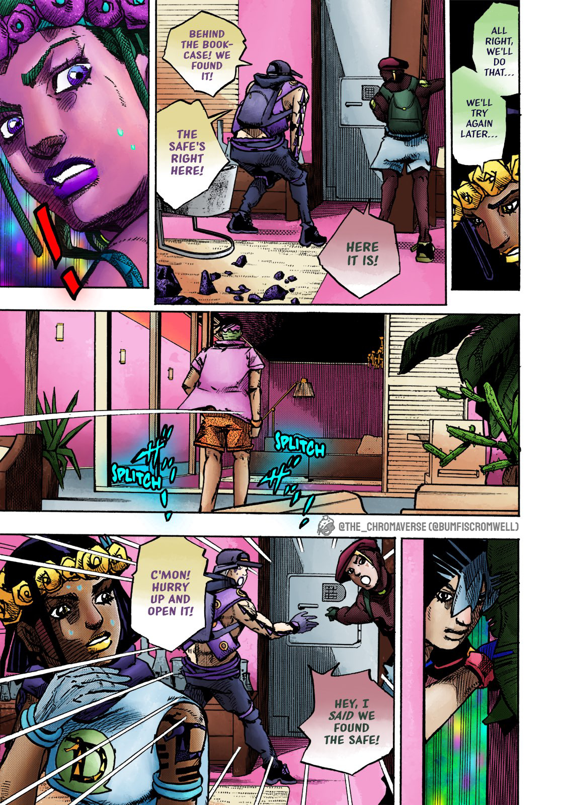 Jojo's Bizarre Adventure Part 9 - The Jojolands (Fan-Colored) - Chapter 3: Search For The Diamond In The Mansion