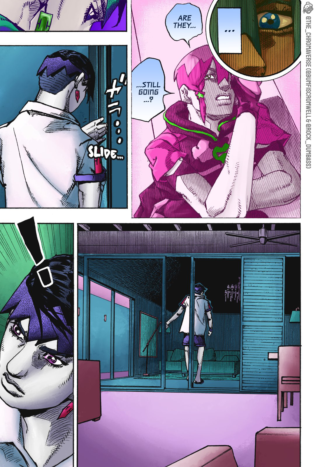 Jojo's Bizarre Adventure Part 9 - The Jojolands (Fan-Colored) - Chapter 3: Search For The Diamond In The Mansion