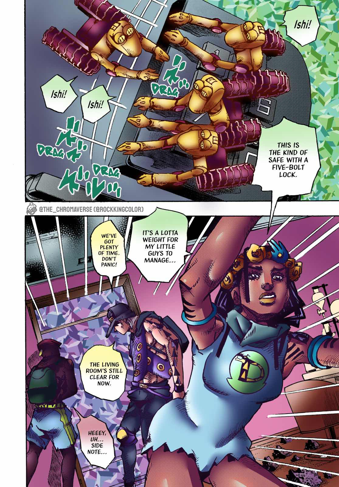 Jojo's Bizarre Adventure Part 9 - The Jojolands (Fan-Colored) - Chapter 3: Search For The Diamond In The Mansion