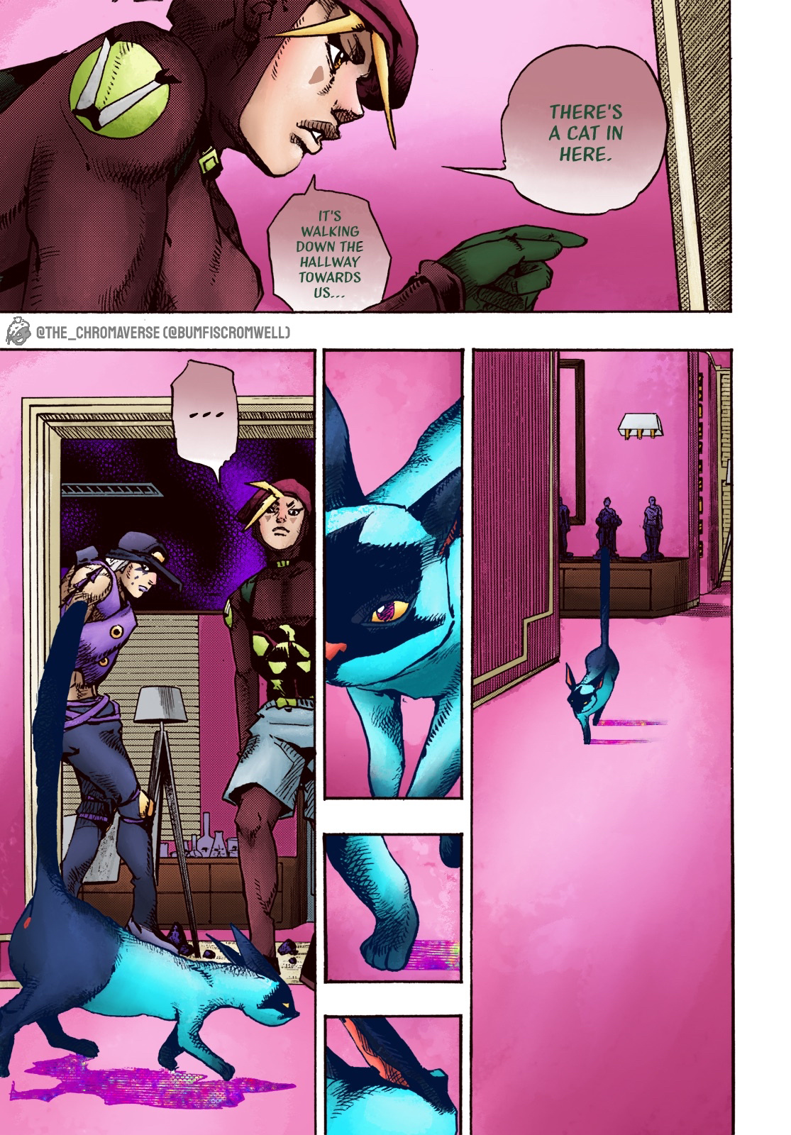 Jojo's Bizarre Adventure Part 9 - The Jojolands (Fan-Colored) - Chapter 3: Search For The Diamond In The Mansion