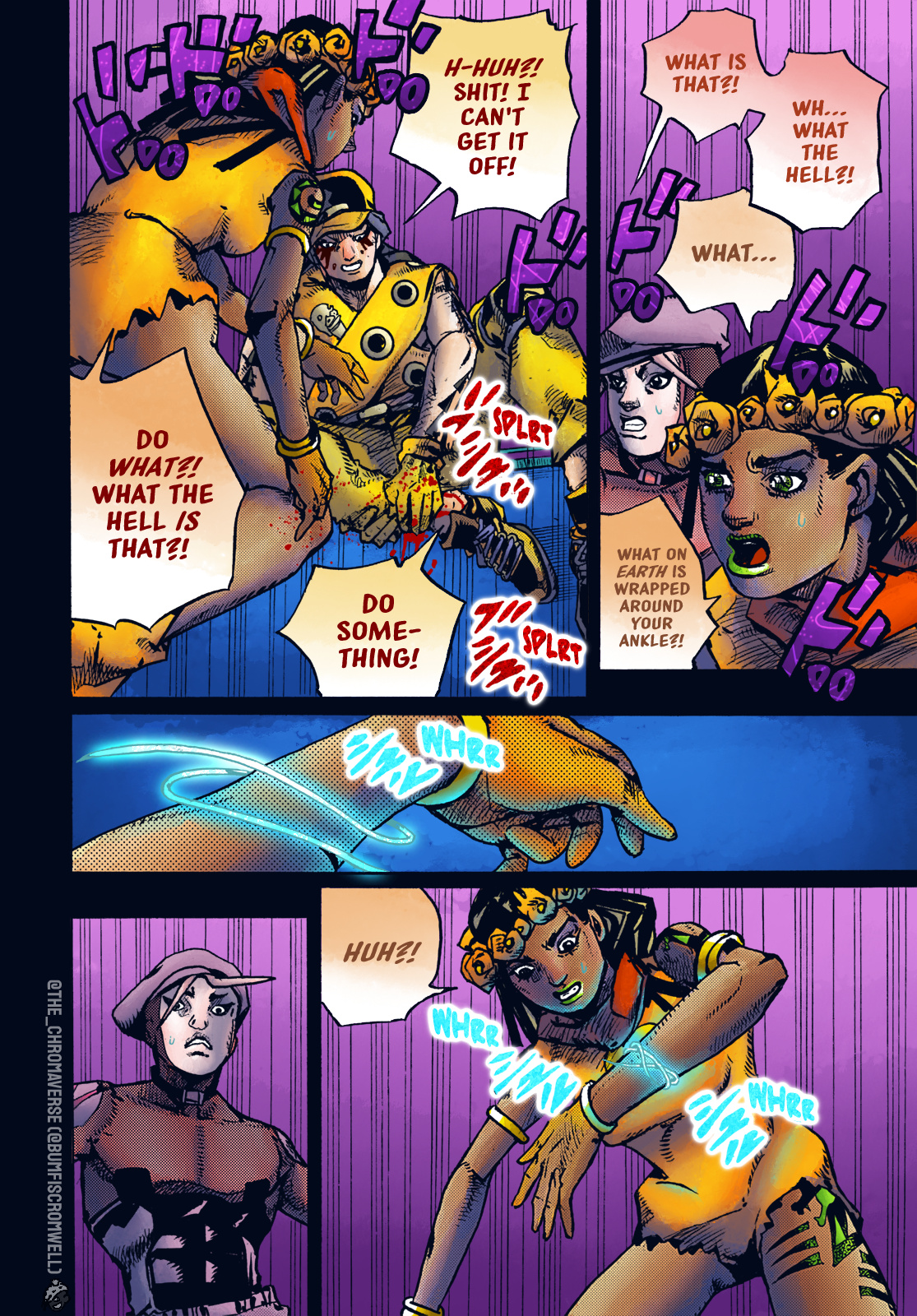 Jojo's Bizarre Adventure Part 9 - The Jojolands (Fan-Colored) - Chapter 3: Search For The Diamond In The Mansion