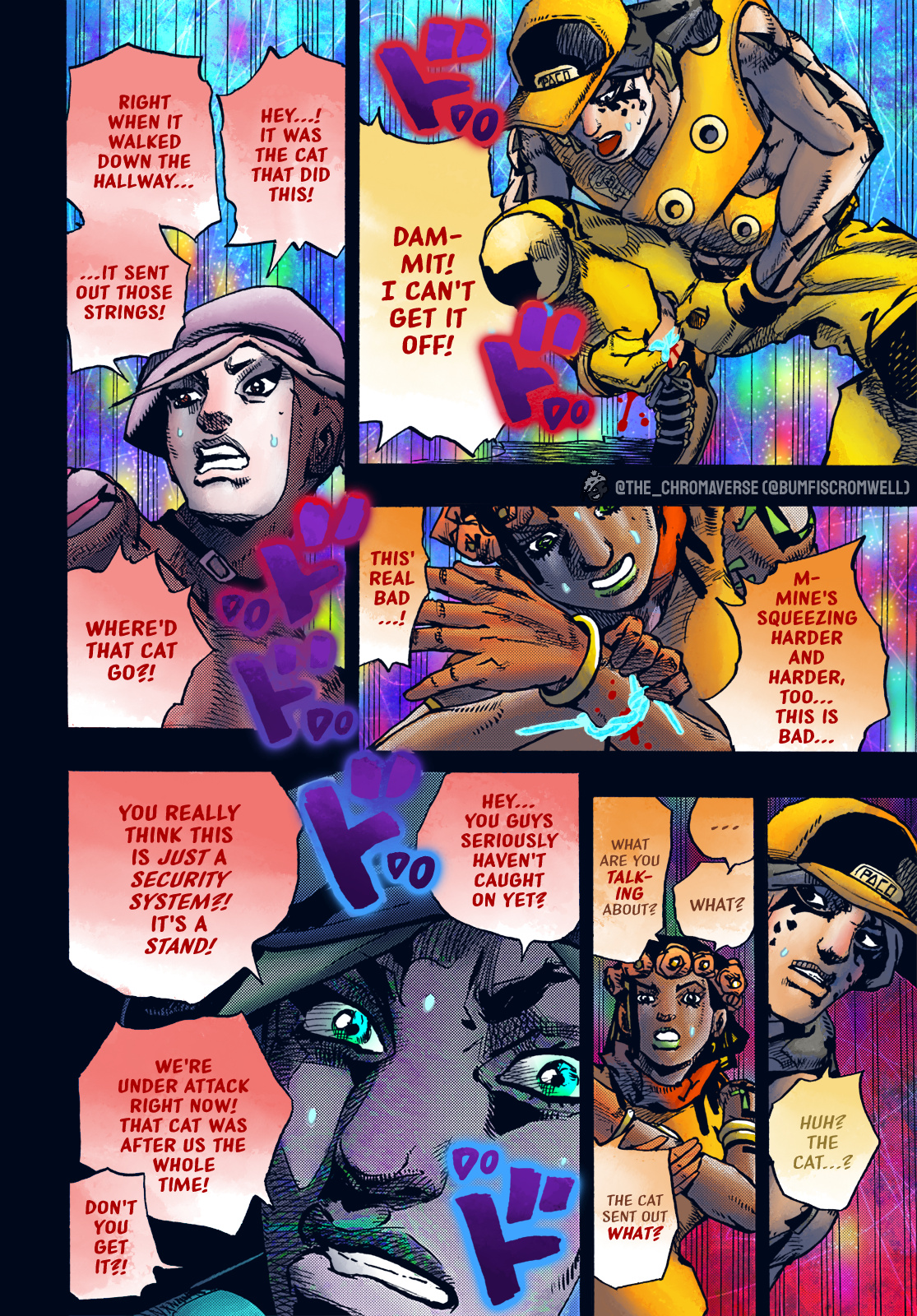 Jojo's Bizarre Adventure Part 9 - The Jojolands (Fan-Colored) - Chapter 3: Search For The Diamond In The Mansion