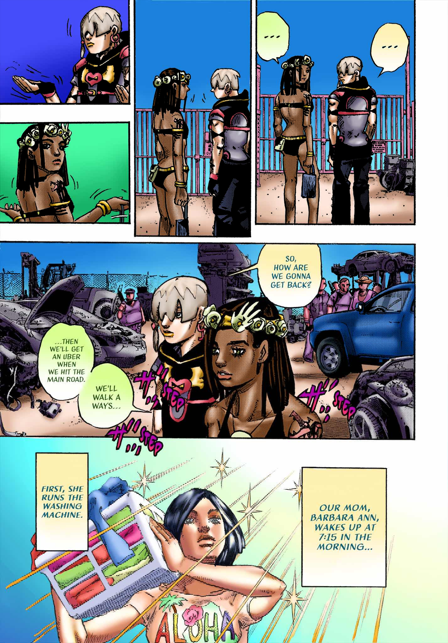 Jojo's Bizarre Adventure Part 9 - The Jojolands (Fan-Colored) - Chapter 1: Mechanism